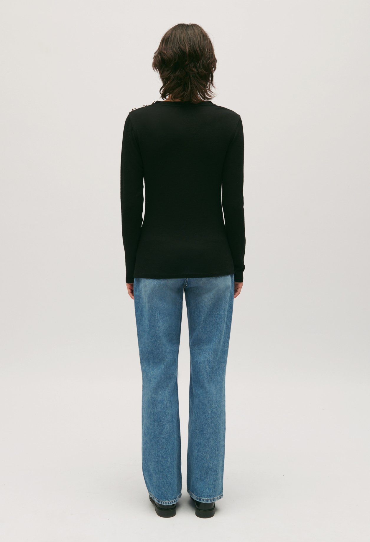 T-shirt laine noir