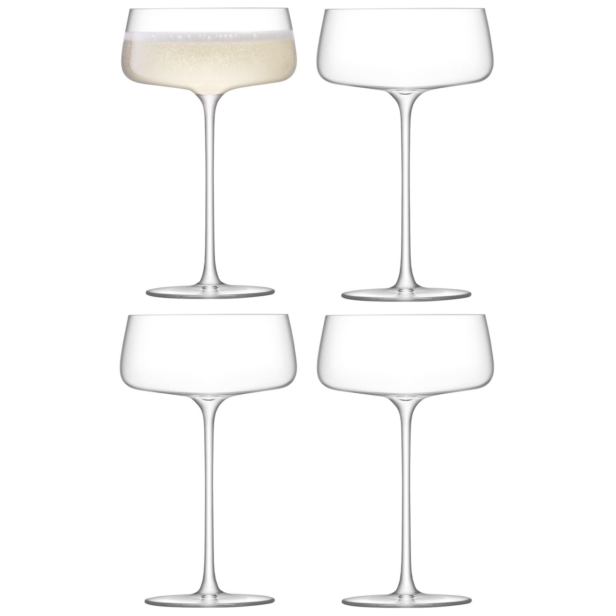 LSA METROPOLITAN Sektschale - Transparent / H: 16.5 cm