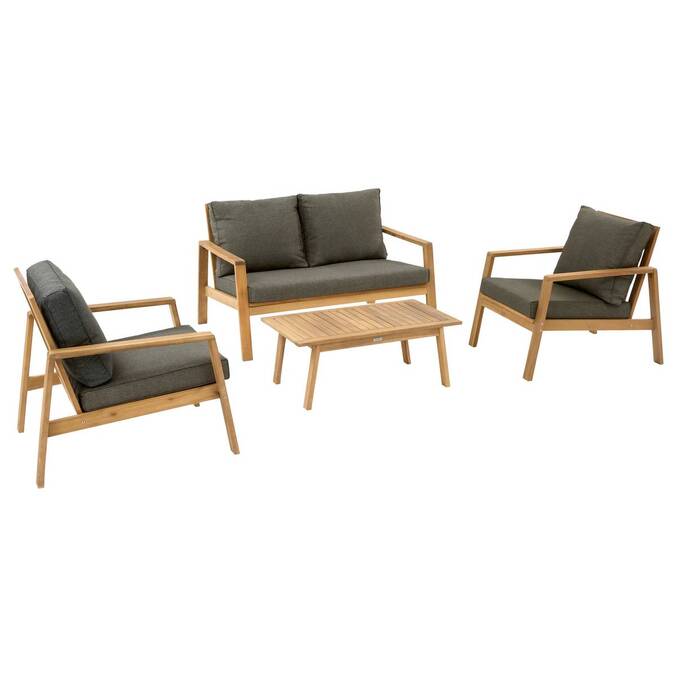 Salon de jardin TIWI Gris / Acacia