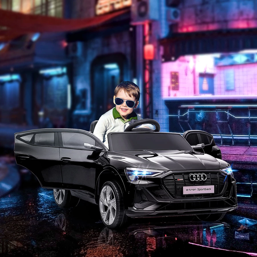 HOMCOM Kinderfahrzeuge mit Fernsteuerung schwarz