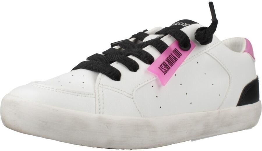 GEOX GISLI MEISJES Sneakers WIT FUCHSIA