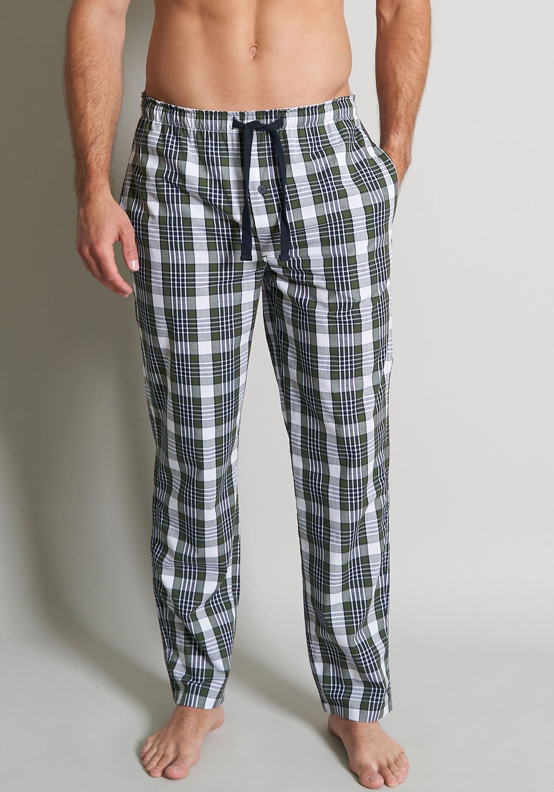 TOM TAILOR Pyjamahose »Dakota«  Bindeband, Seitentaschen, locker, bequem, atmungsaktiv