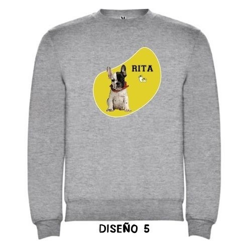 Moletom amarelo personalizável em cinza