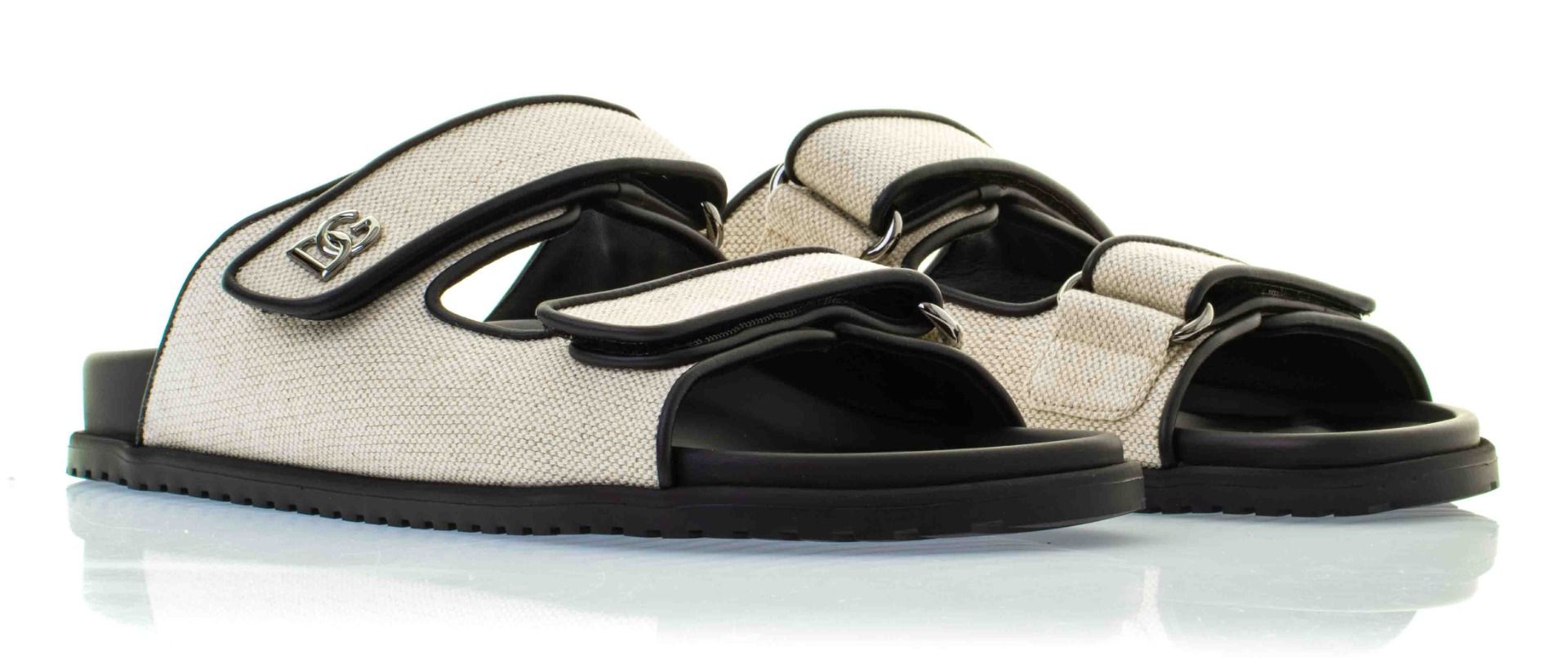 Dolce & Gabbana Salt&Pepper Fabric Sandal