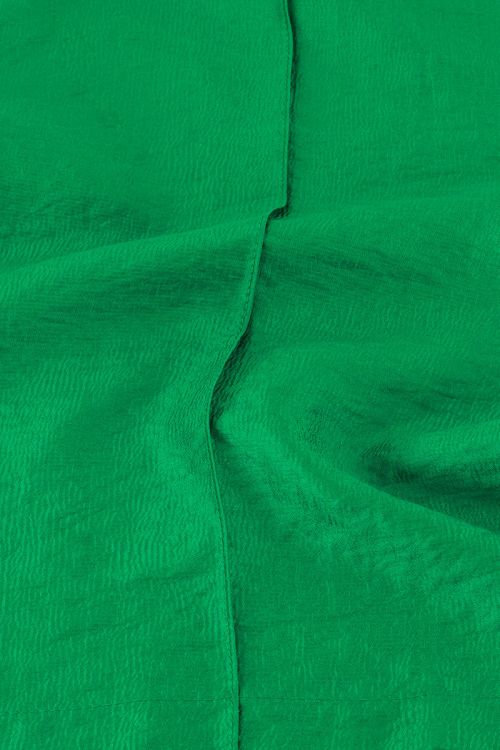 Groene wide leg broek met pintucks