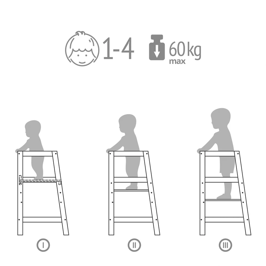 Polini Kids Lernturm Sky weiß