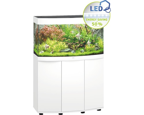JUWEL Vision 180 SBX aquariumcombinatie met ledverlichting, filter, verwarming en witte kast