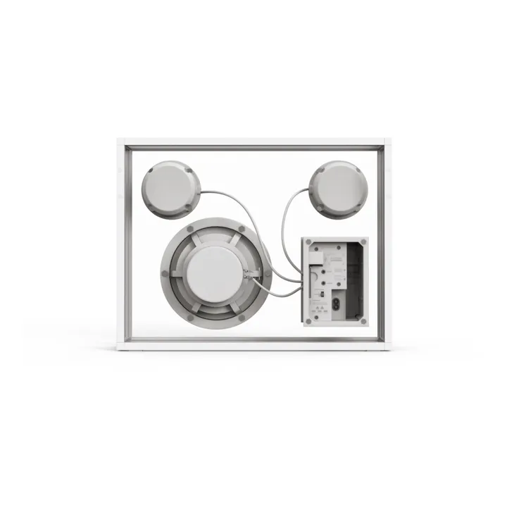 Transparent Speaker Enceinte en verre trempé | Blanc