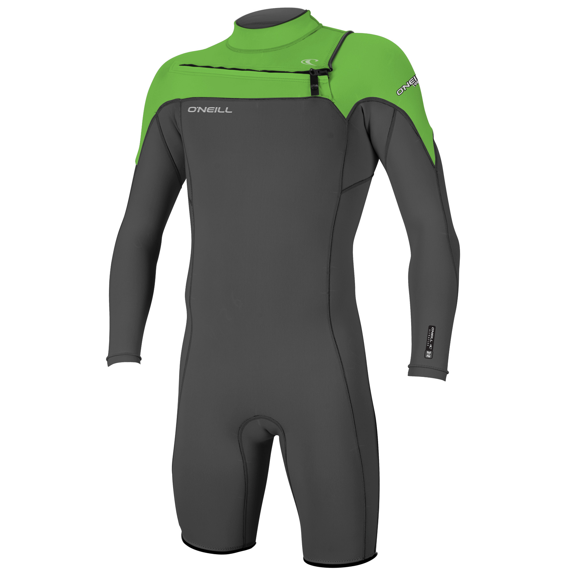 O'Neill Hammer 2 Front Zip - 2mm - Manche longues Shorty Graph / Dayglo