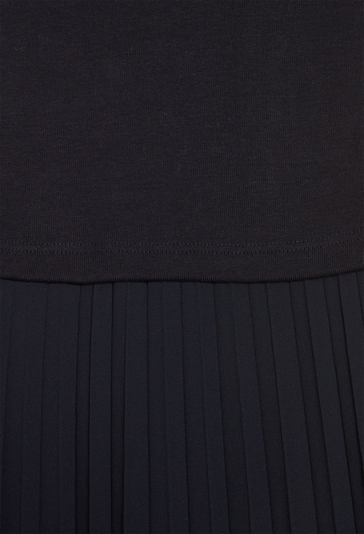 Robe midi Teli bi-mati&egrave;re noire marine