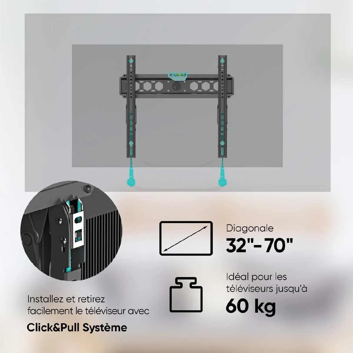 Onkron TM5-B Support TV inclinable