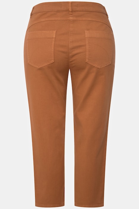 7/8-Jeans, Saumschlitze, Komfortbund, Biobaumwolle