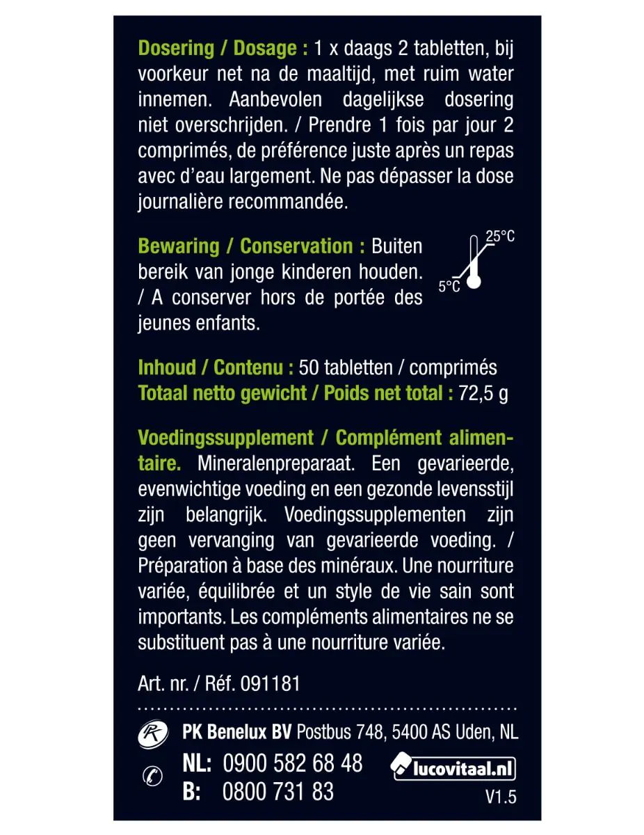 Zuur Base Balans gecoate tabletten