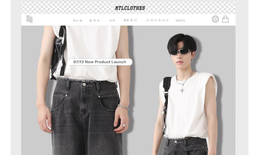 FAERIS - Mid Rise Wide Leg Jeans