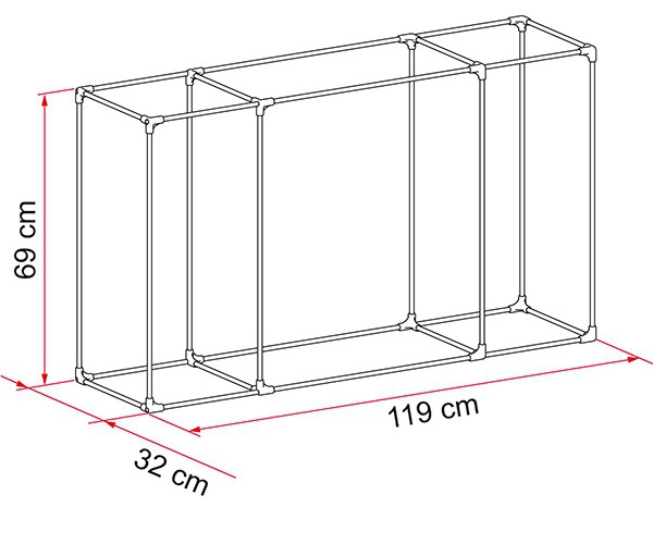 Fiamma Kit Frame Cargo Back Gepäckbox 119x32x69