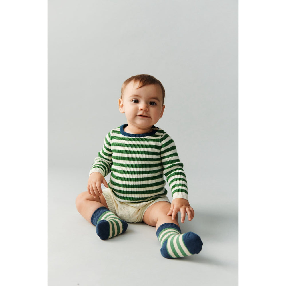 Køb FUB Ecru/Pine Rib Bluse