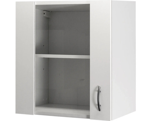 Flex Well wandkast met glazen deur Wito BxDxH 50 x 32 x 55 cm wit mat gedemonteerd scharnier omkeerbaar (links of rechts te monteren)