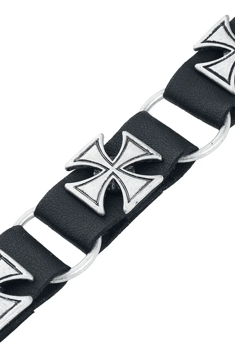 Croix De Fer | Rock Rebel by EMP Bracelet imitation cuir