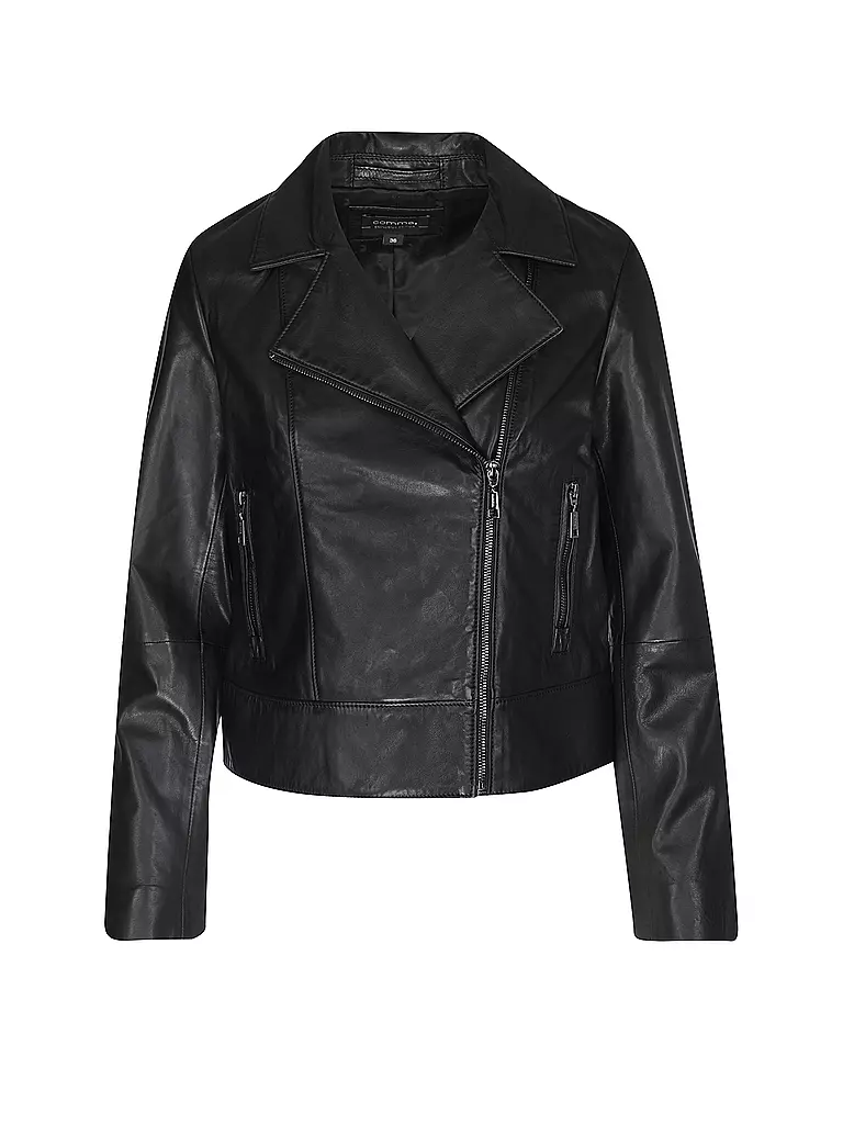 COMMA Lederjacke schwarz