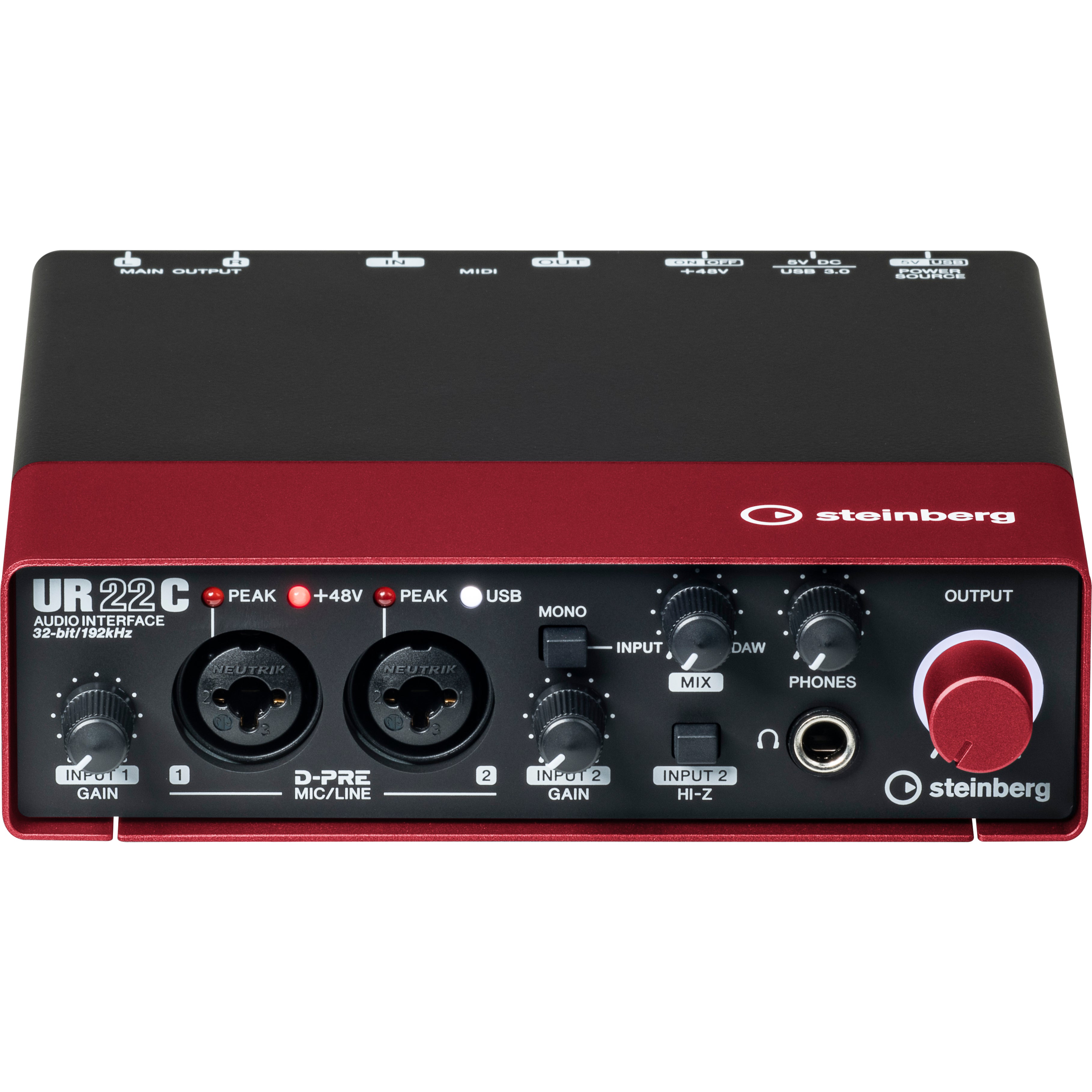 Steinberg UR22C USB 3 audio interface RED