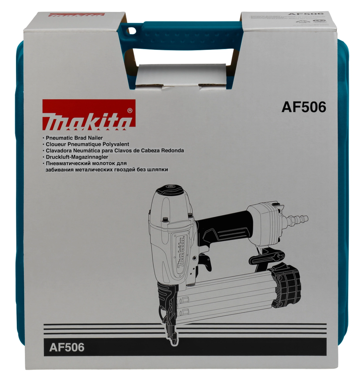 Makita AF506 Pneumatische brad tacker in koffer- 15-50mm - 18Ga - 8 bar