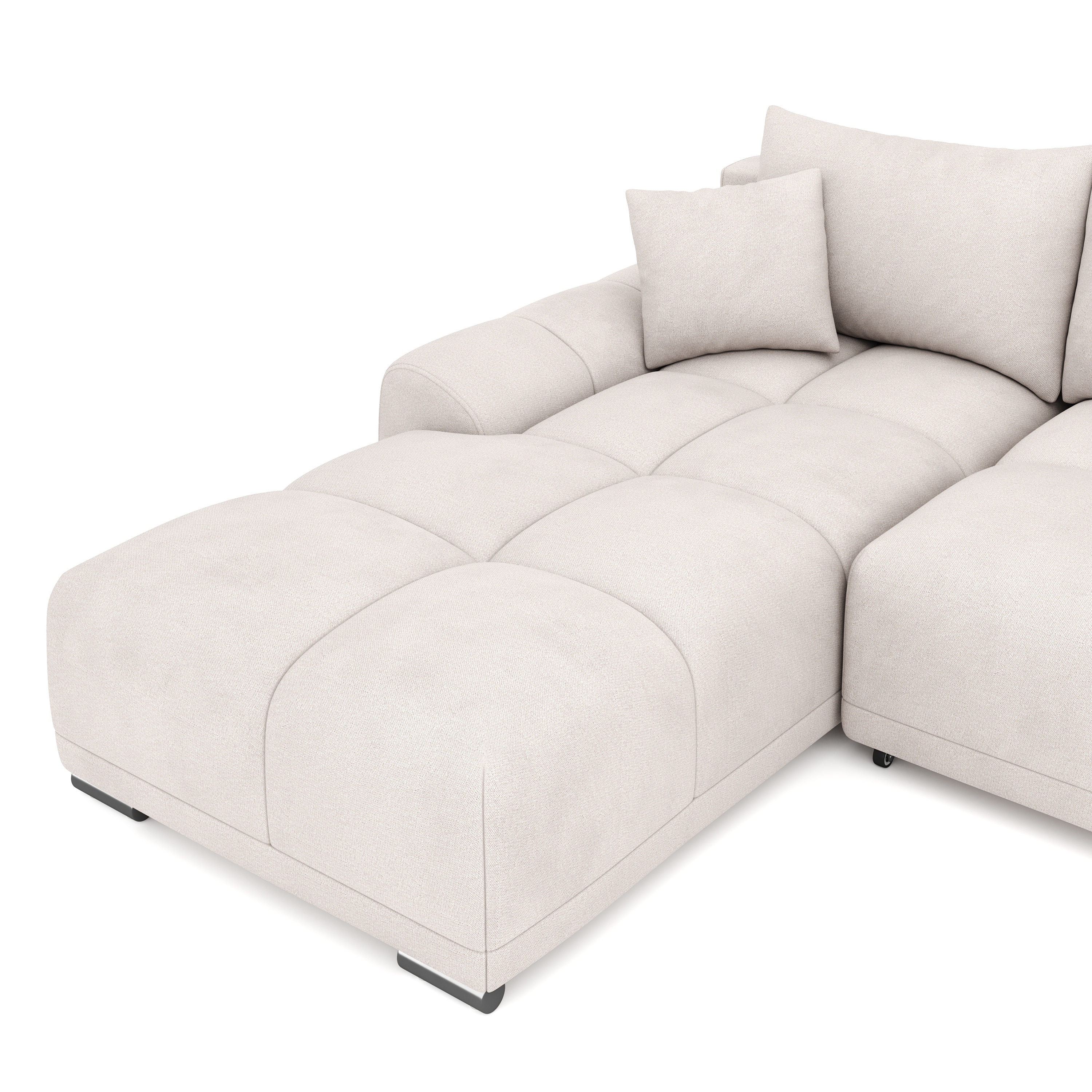 Ecksofa mit Schlaffunktion TRAVIS links beige