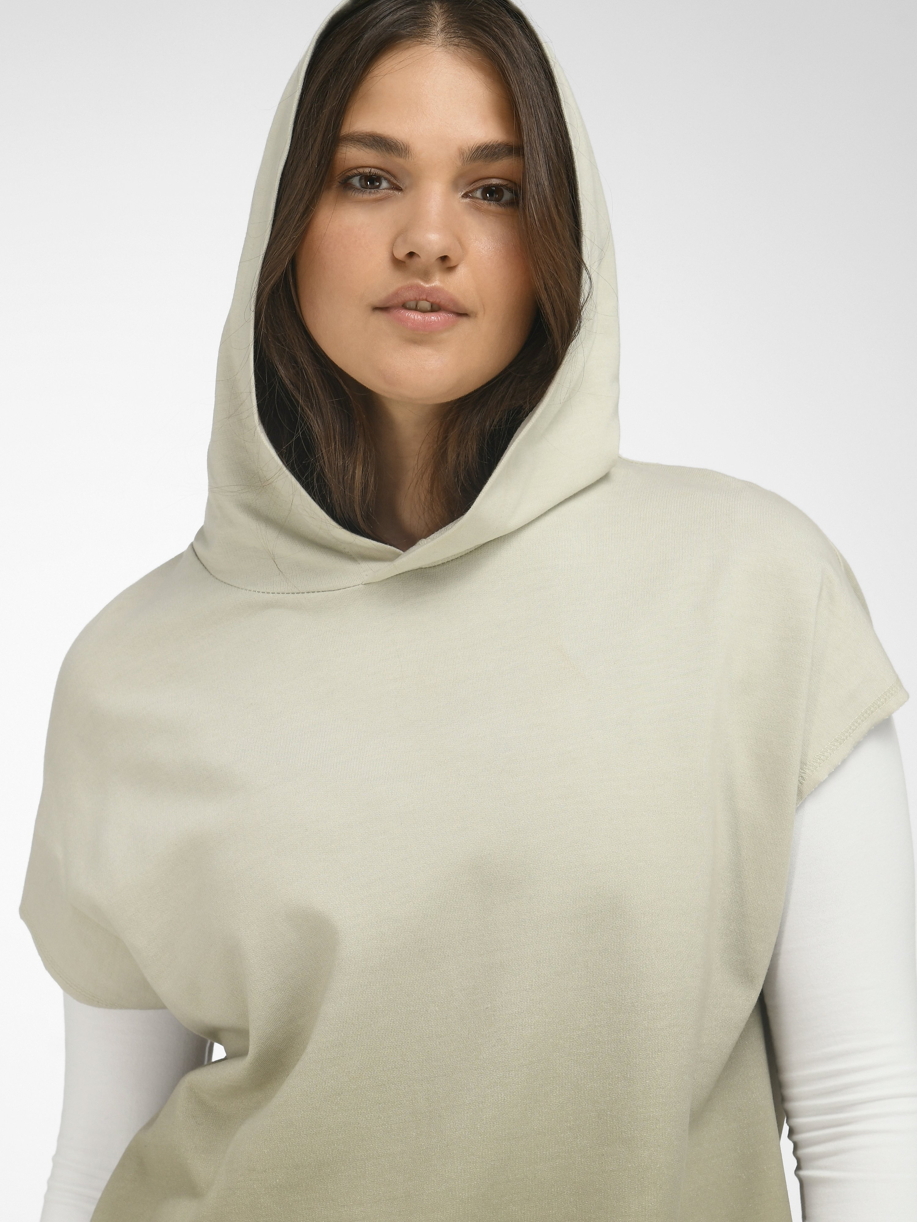 Hoodie-Sweatshirt mit überschnittener Schulter