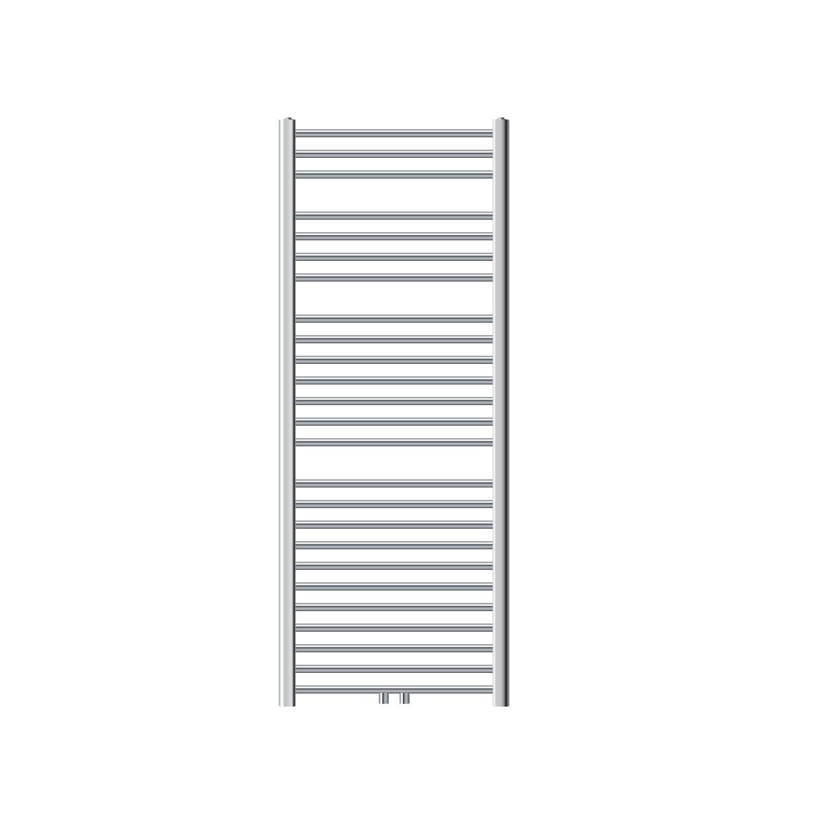 LuxeBath Sahara badkamerradiator, 600x1500 mm, chroom, recht met middenaansluiting, designradiator, handdoekwarmer, handdoekdroger, handdoekradiator, handdoekradiator, badkamerverwarming