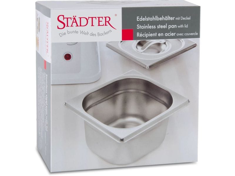 Städter Garbehälter mit Deckel Edelstahlbehälter