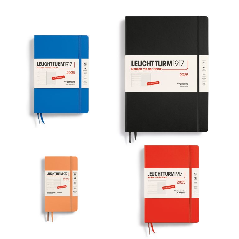 Leuchtturm Wochenkalender & Notizbuch 12 Monate
