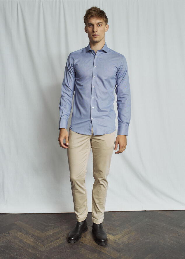 Bruun & Stengade BS Devin Modern Fit Shirt Blue