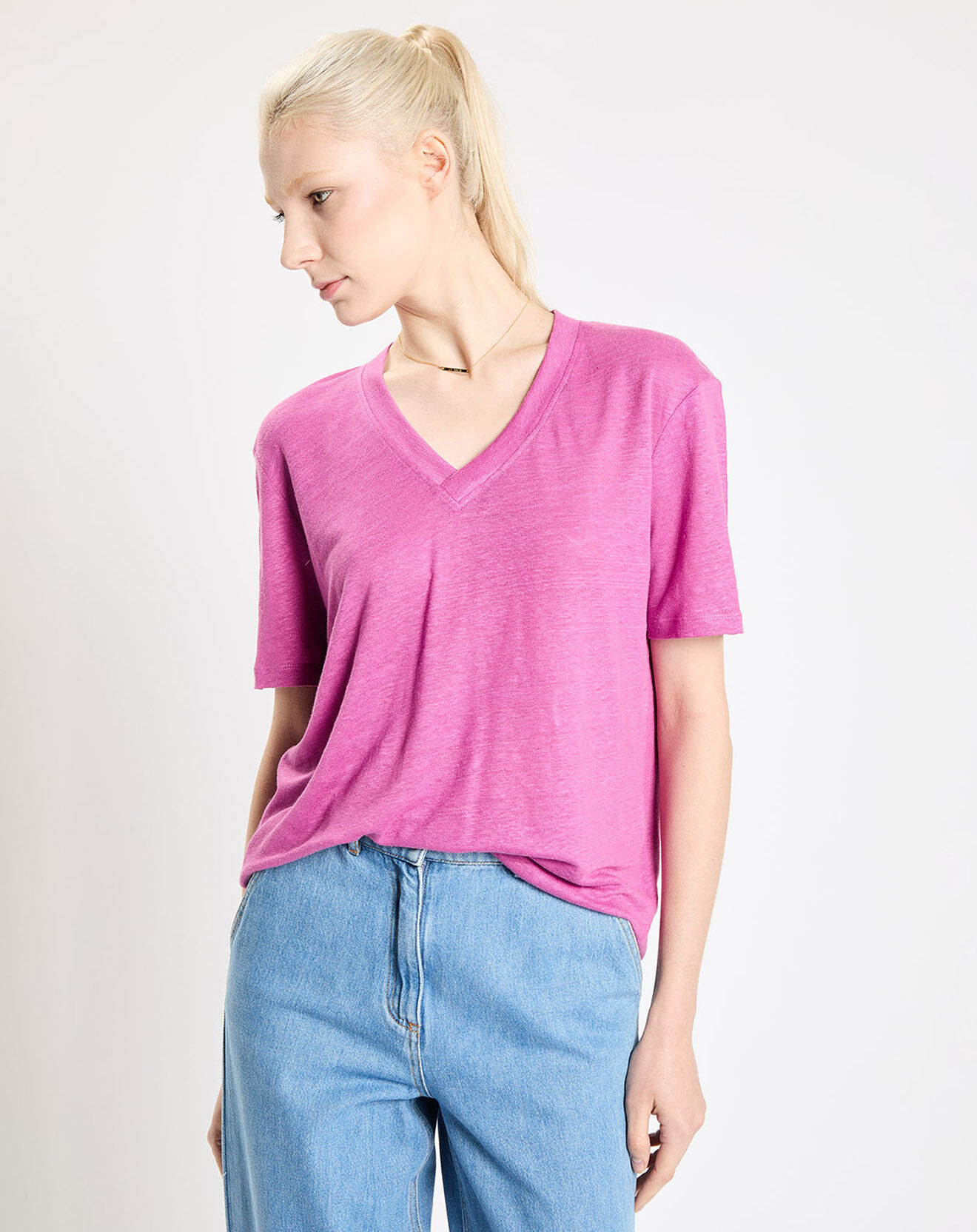 Jodhpur T-Shirt 100% Lin Aribo violet