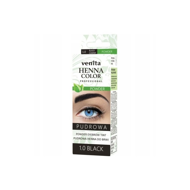 Venita Professional Puder Henna für Augenbrauen /1,0/ Schwarz 4 g