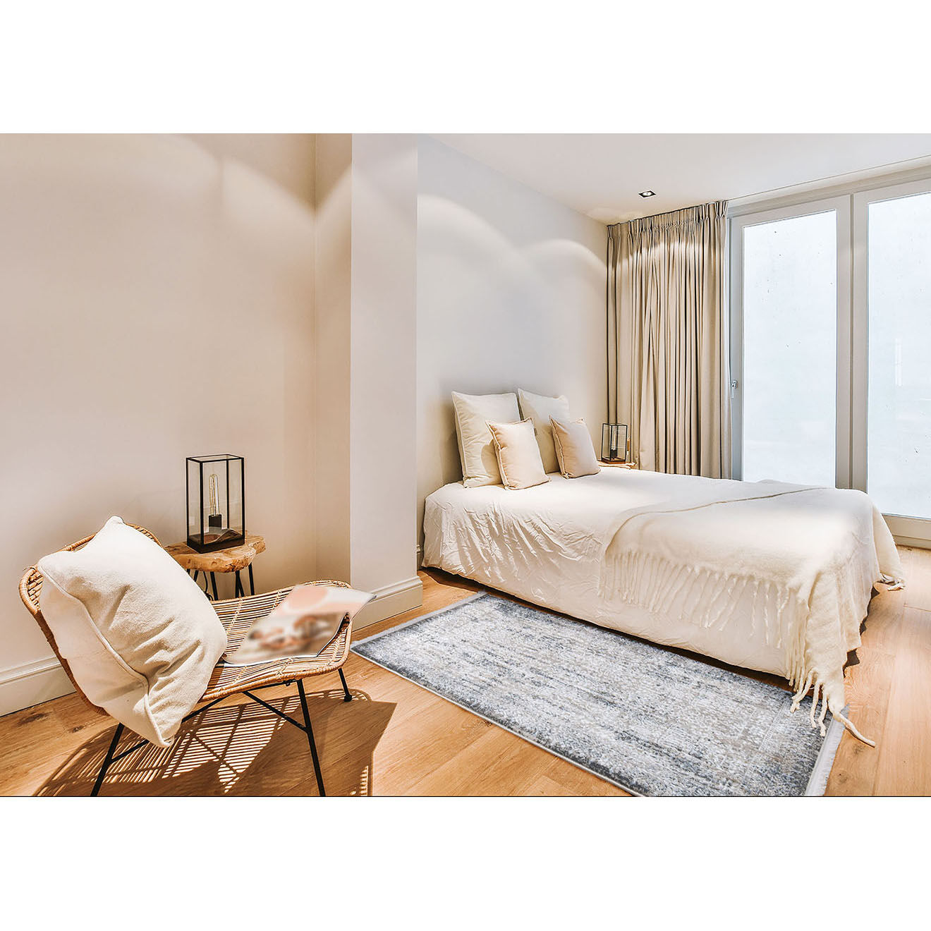 Nazar Rugs Tapis Kapadokya 160 bleu - 80x150 cm