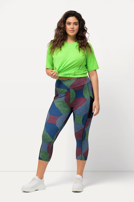 3/4-Sportleggings, schnelltrocknend, Tasche, recycelt