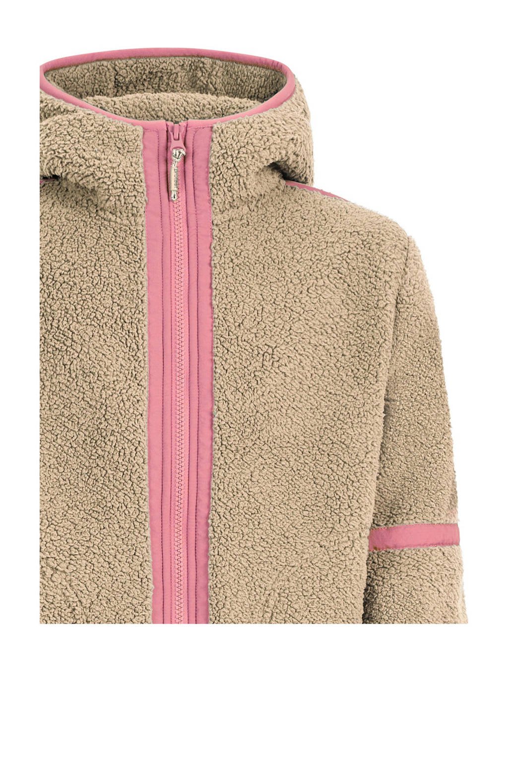 Protest fleece vest PRTJaggy beige/roze