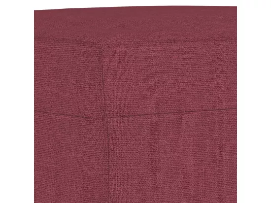 Ensemble de canapés 3 pcs avec coussins Rouge bordeaux Tissu