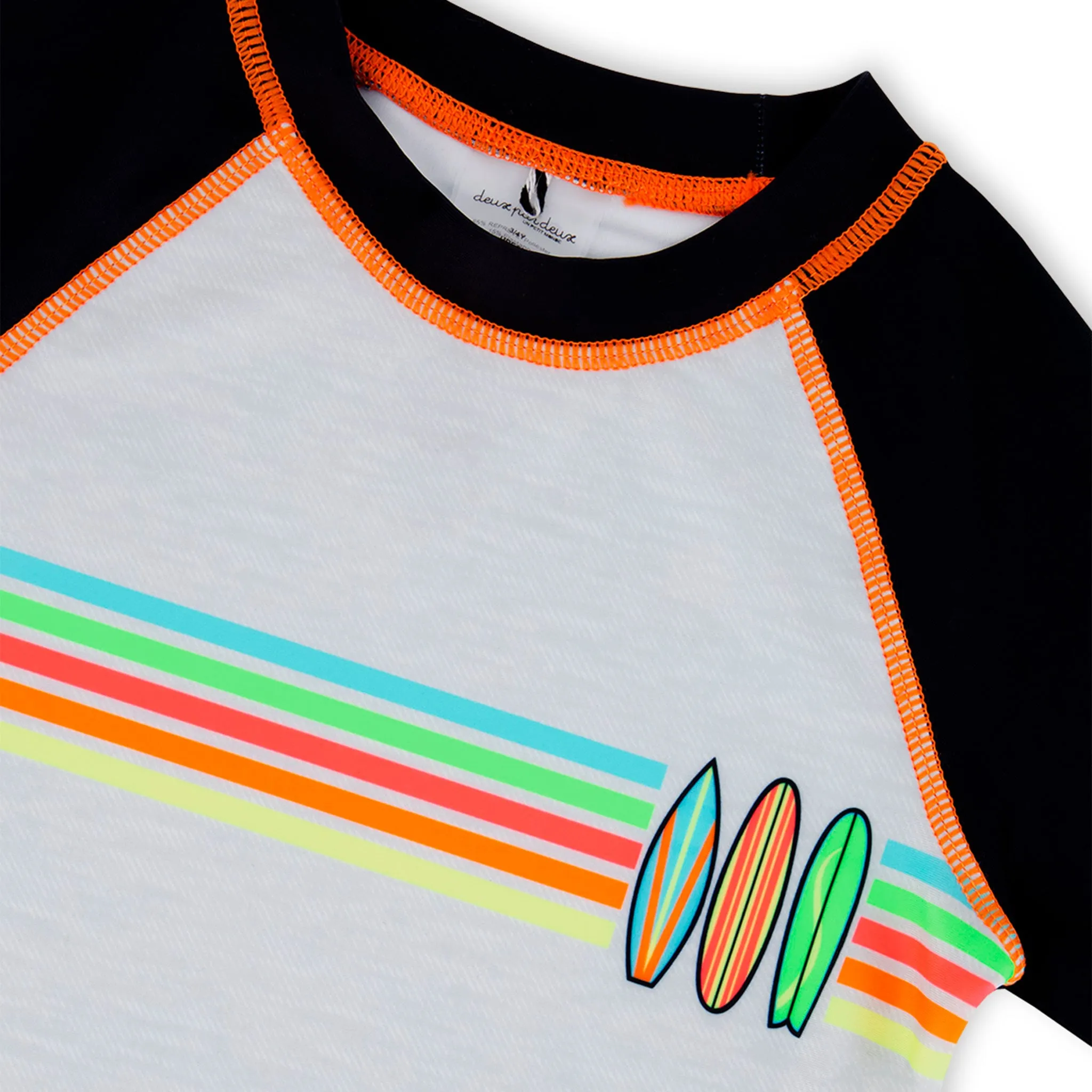 Deux par Deux T-Shirt Maillot Surf 7-10ans