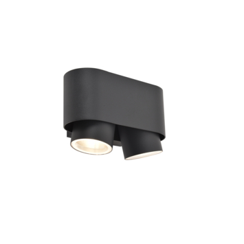 Lutec buitenlamp Cypres 2-lichts antraciet