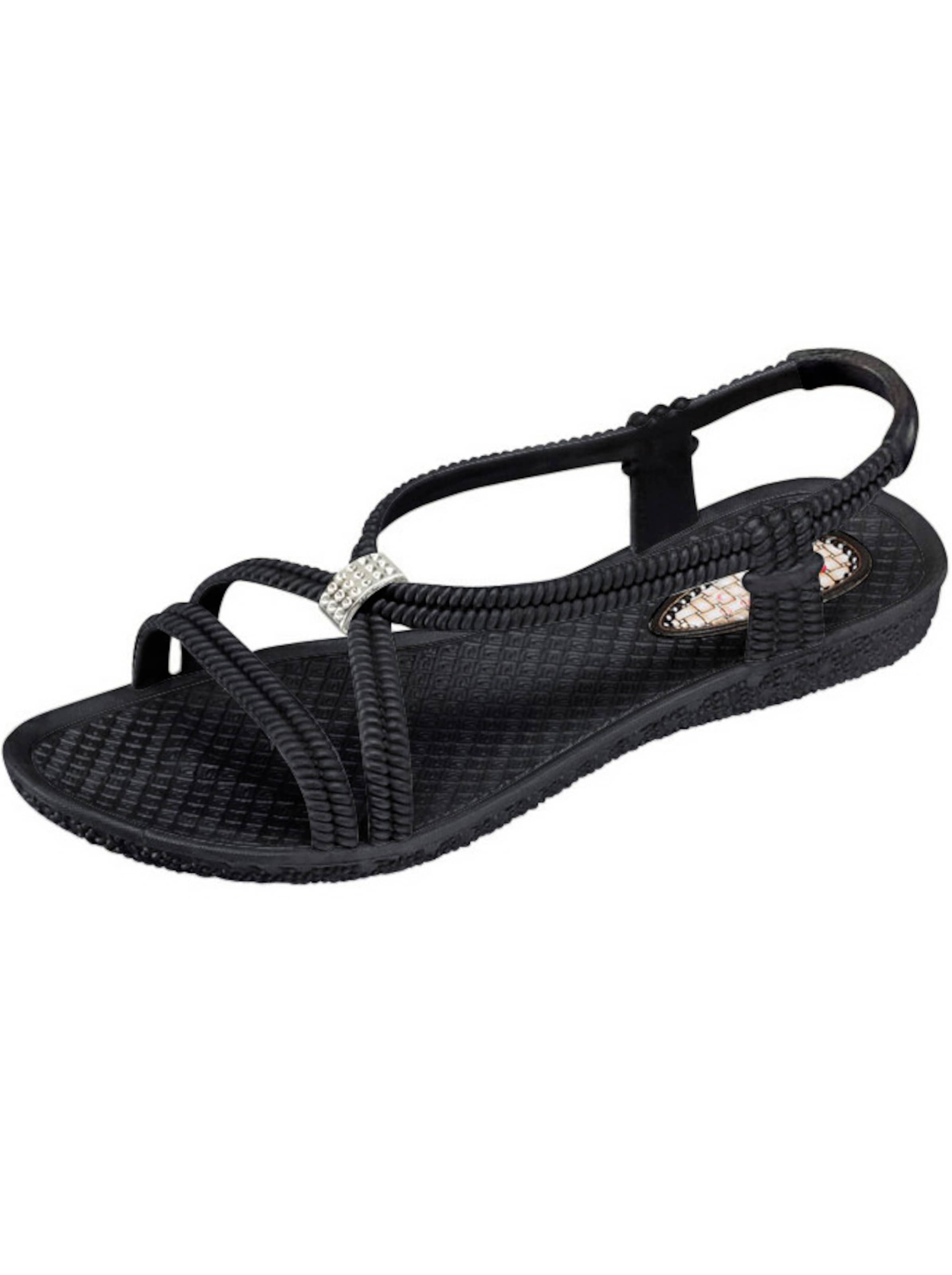 Siebi´s Badesandale in schwarz