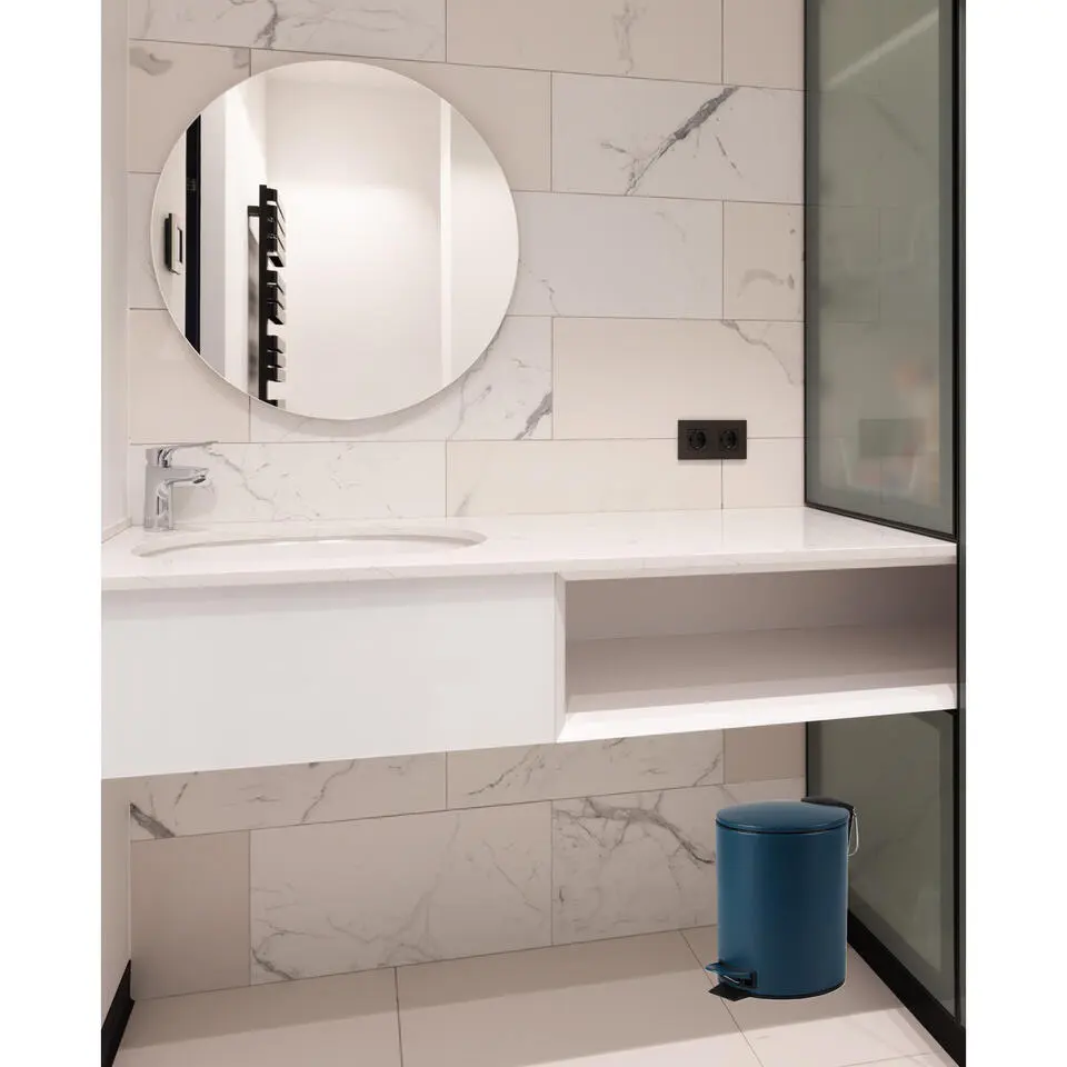 Urban Living Pedaalemmer Toulon - donkerblauw - 3L - metaal