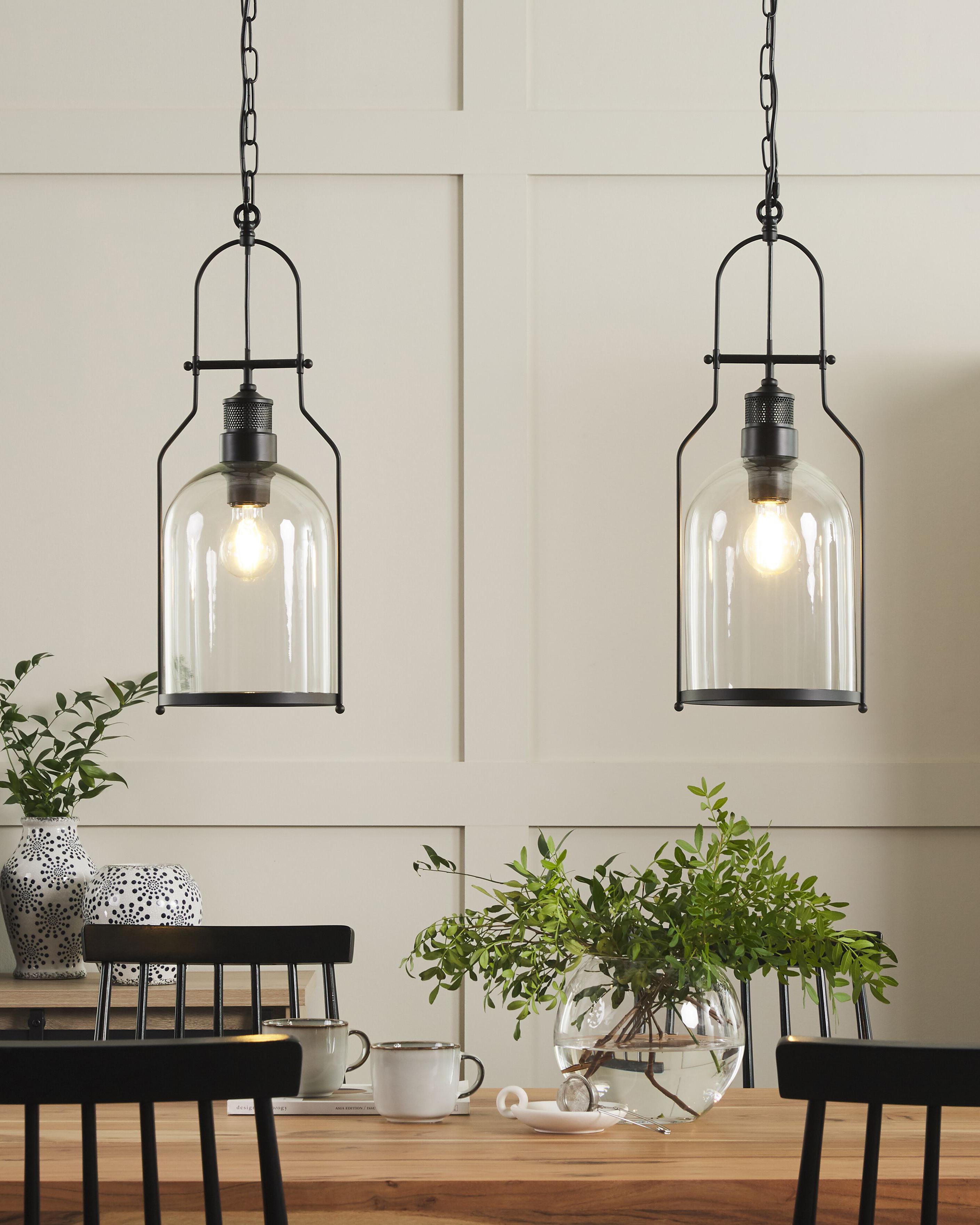 Hanglamp BASHILO Metaal Zwart