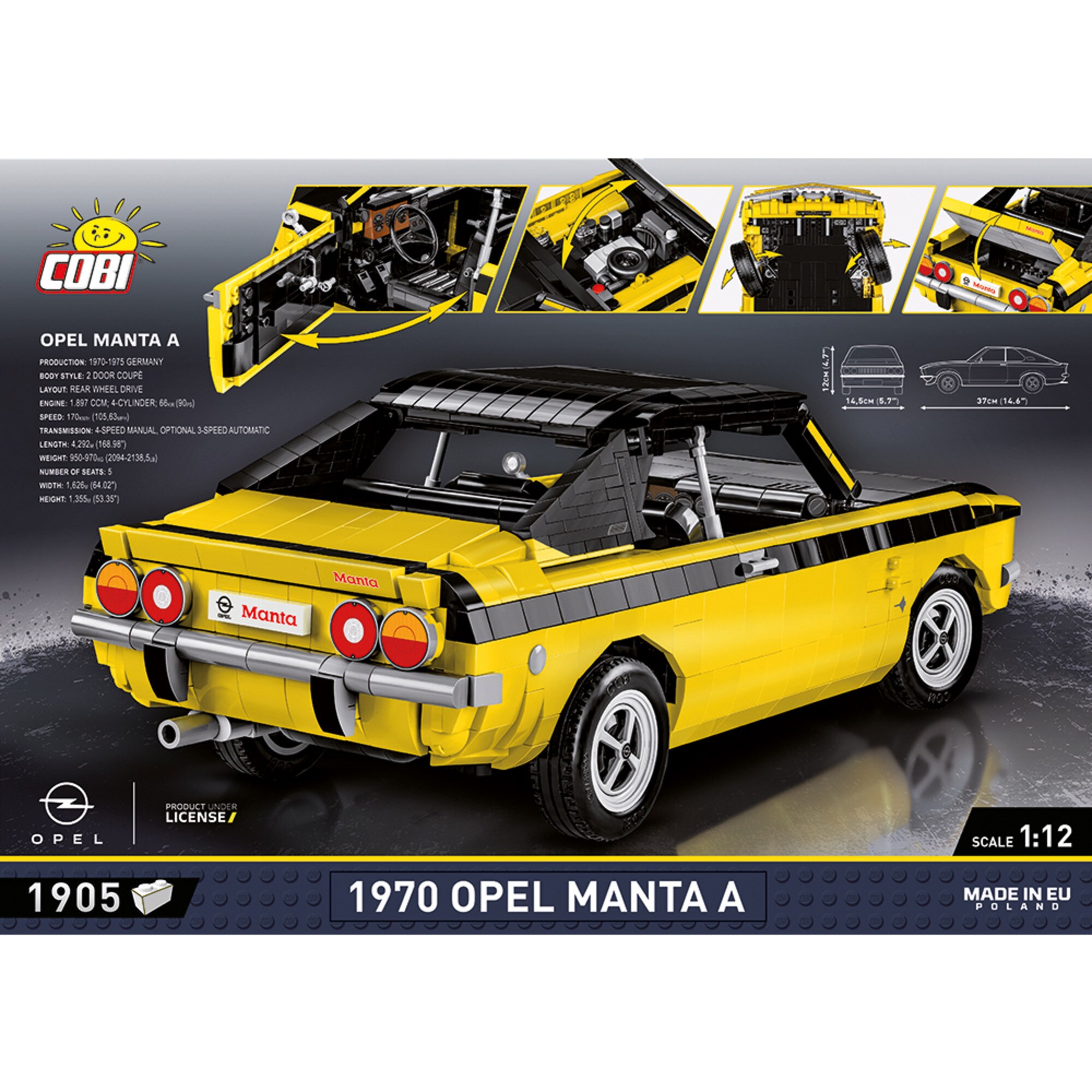 COBI Konstruktionsspielzeug Opel Manta A 1970