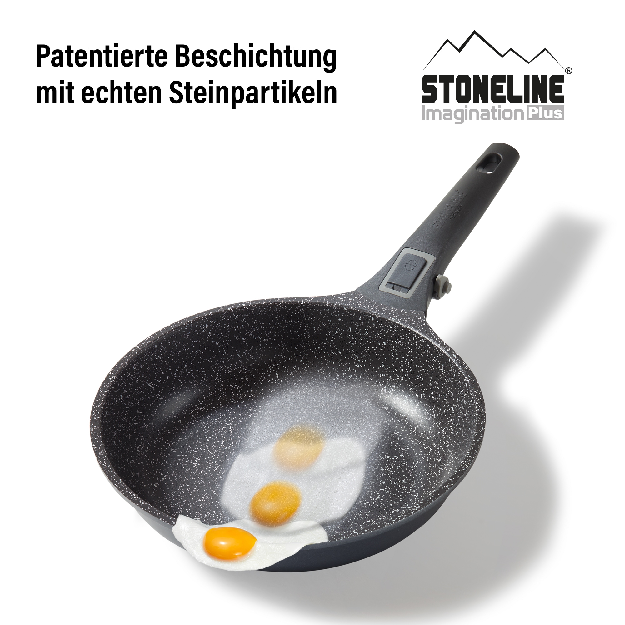 STONELINE® Imagination PLUS Kochgeschirr-Set, 8-tlg., mit abnehmbaren Griffen
