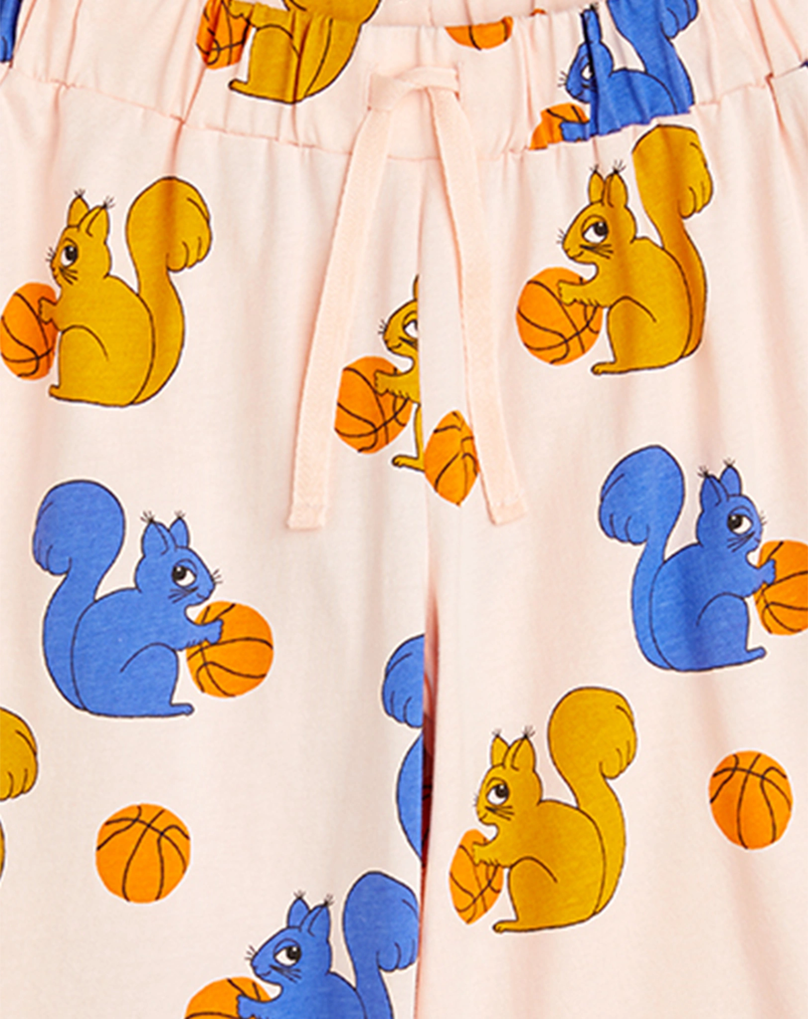Stoffhose SQUIRRELS AOP in rosa