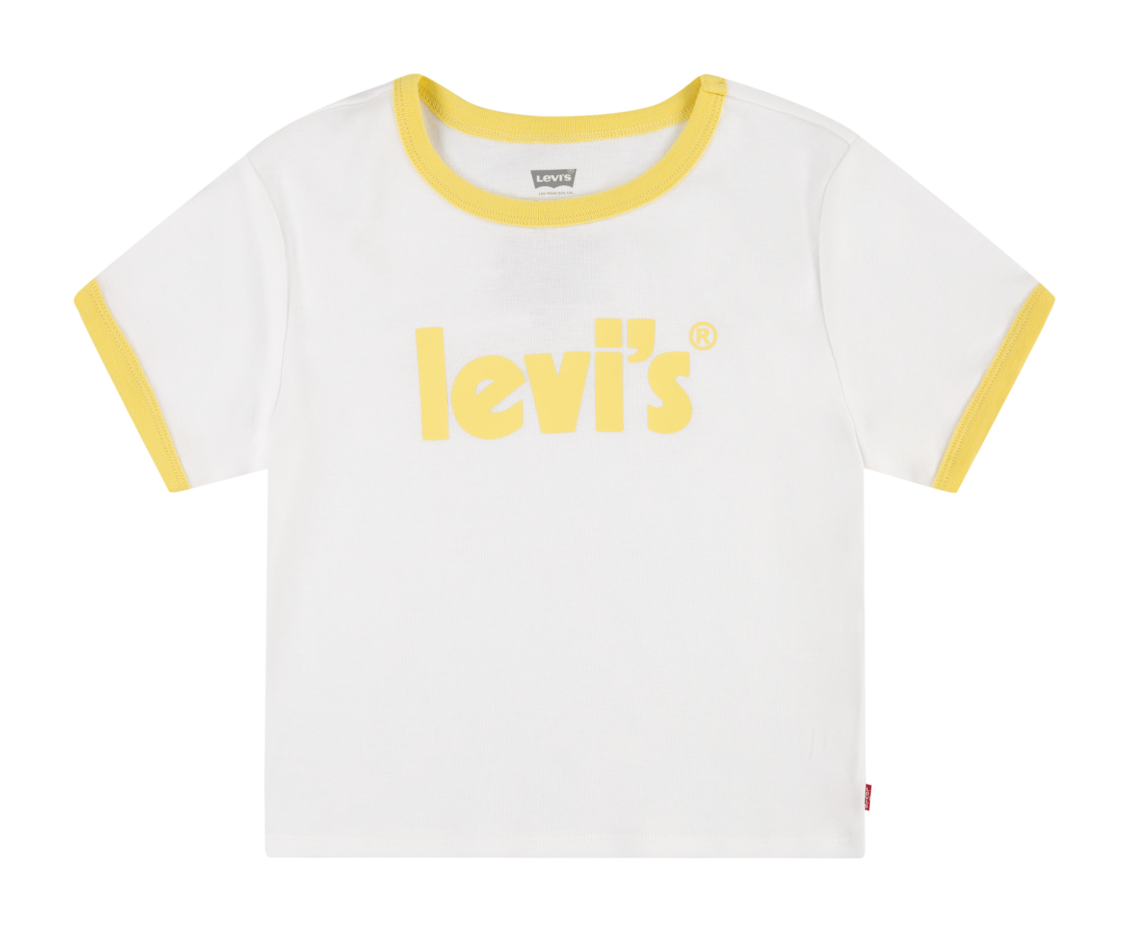 Tee-shirt col rond sérigraphié en coton mélangé | Blanc