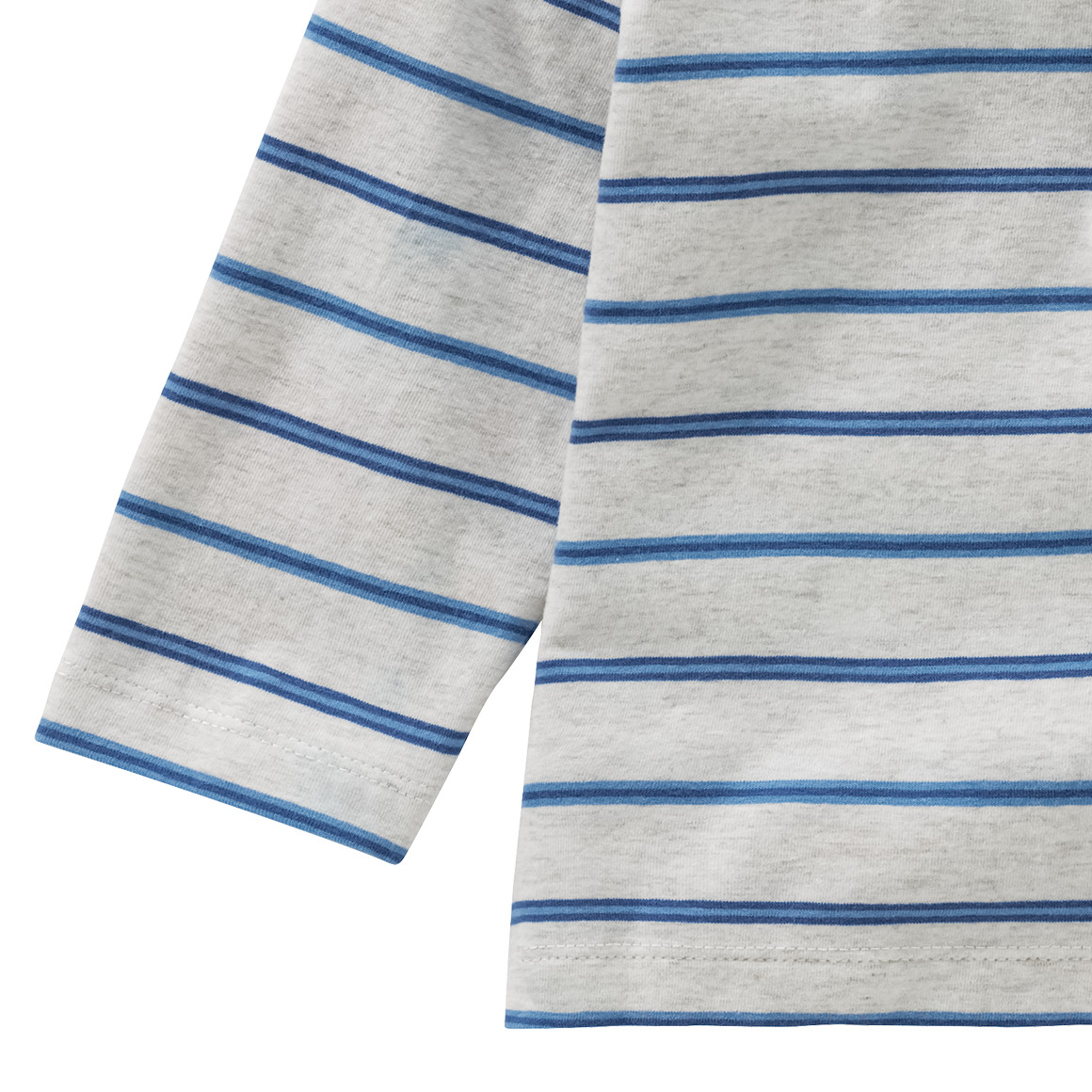 Topomini Baby Langarmshirt mit Ringeln weiss / blau
