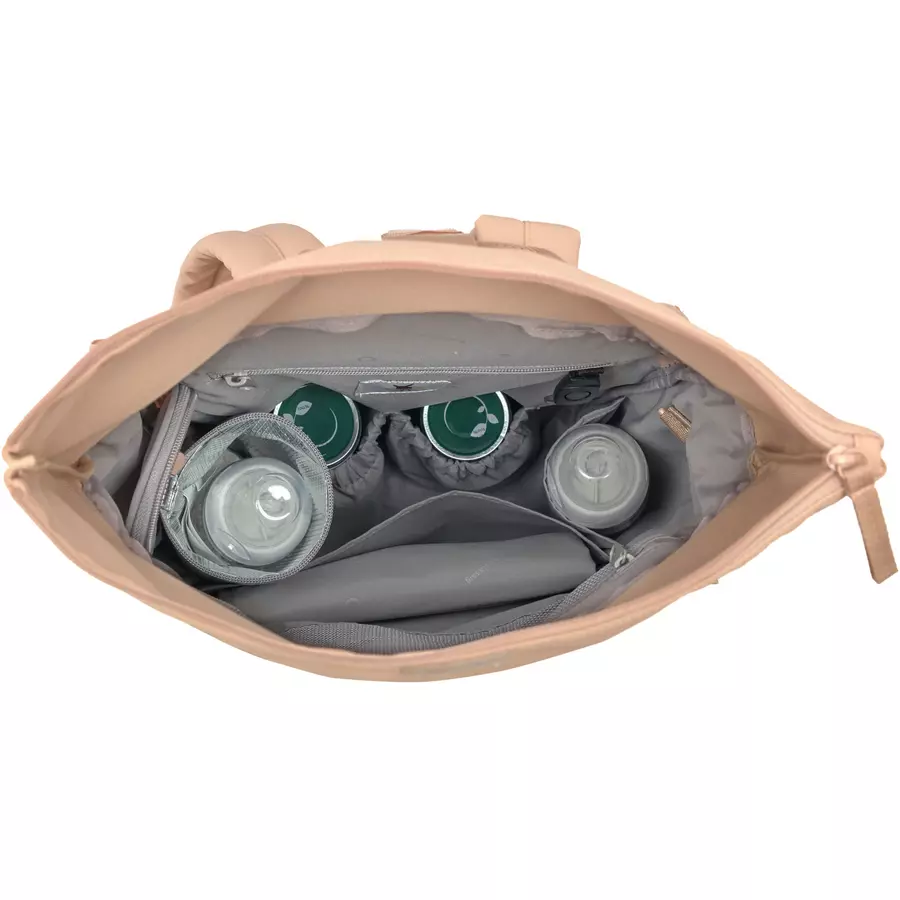 LÄSSIG Wickelrucksack Rolltop Up Backpack peach rose
