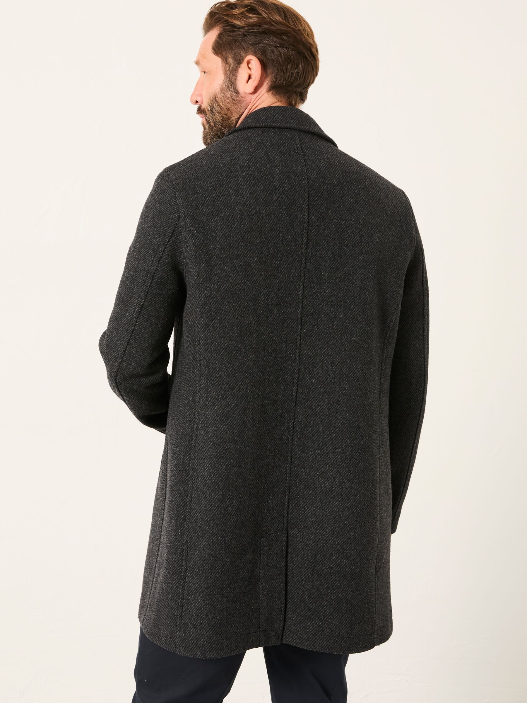 FatFace Single Breasted Wool Mix Topcoat