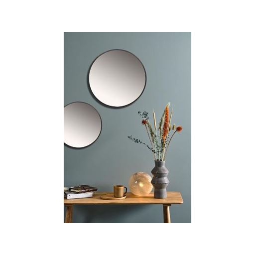 Villa Collection Spejl, Sort, Ø60 cm